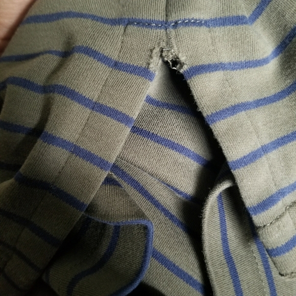 Vintage retro HUNT CLUB polo style stripe shirt MEDIUM - Picture 6 of 6